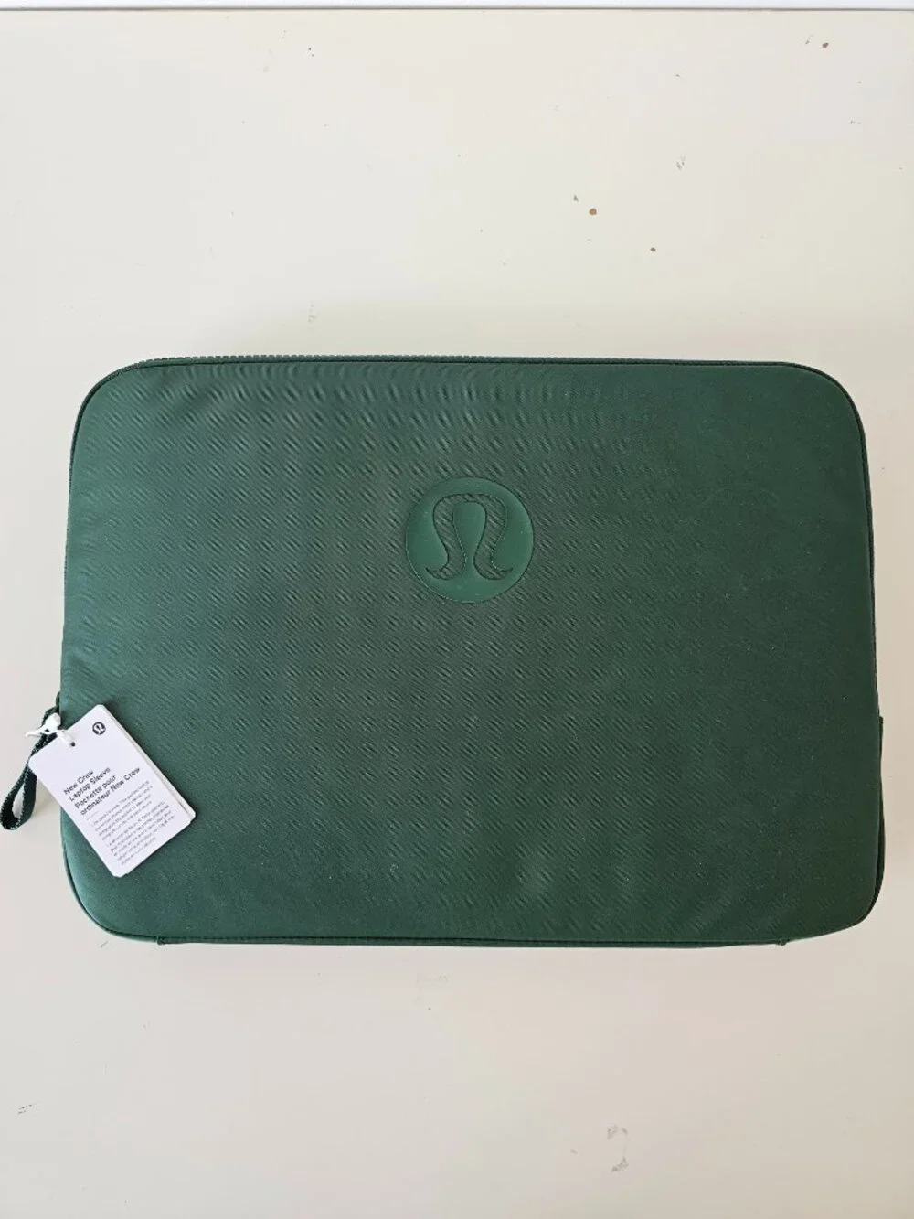 NWT LULULEMON IVYG/WKKI Green Khaki New Crew Laptop Sleeve Zippered One Size OS - Picture 1 of 11
